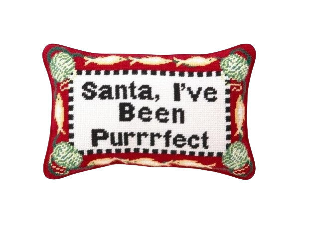 Purrrfect NeedlePoint Pillow