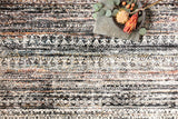 Viscose Polyester Theia Area Rug, Gray/Multi, 3'7"x5'2"