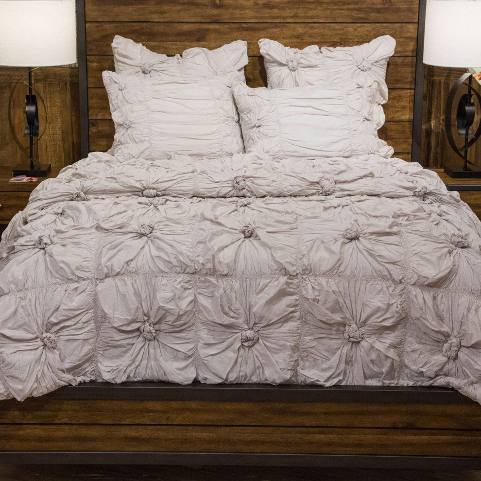 Savanna 5-Piece Queen Comforter Set, Stone