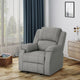 GDF Studio Scarlett Classic Fabric Gliding Recliner Chair, Gray