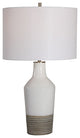 Uttermost Dakota White Crackle Table Lamp 28398-1