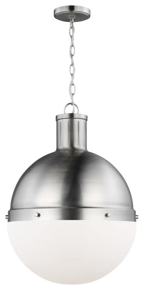 Hanks 1-Light Pendant, Brushed Nickel