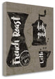 "Linen Coffee IV" By Sue Schlabach, Giclee Print on Gallery Wrap Canvas