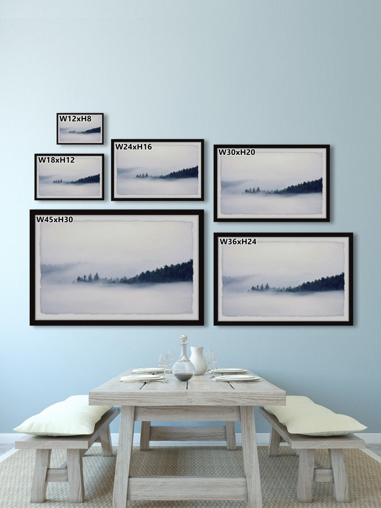 "Above the Sea of Fog" Framed Painting Print, 45x30