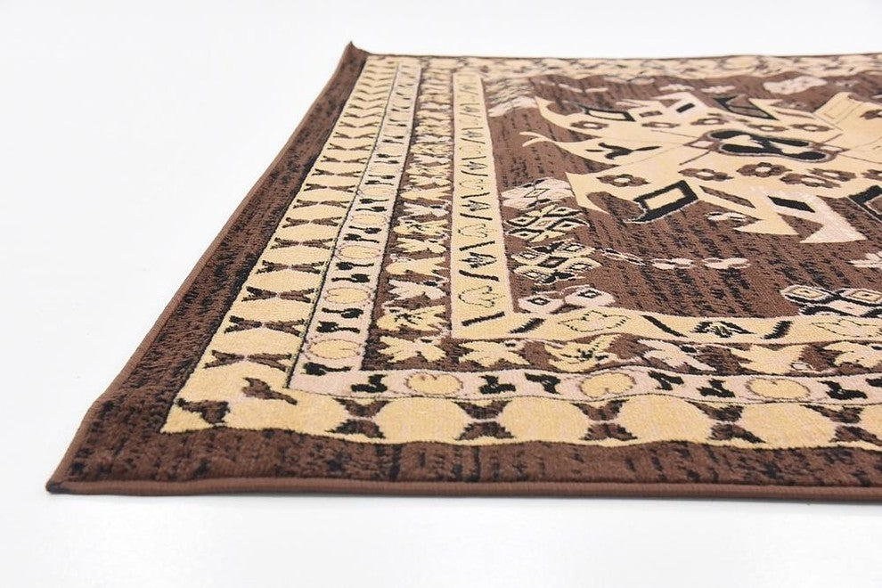 Unique Loom Brown Oasis Taftan 7'x10' Area Rug
