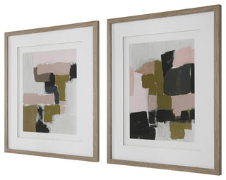 Uttermost Color Block Framed prints, 2-Piece Set