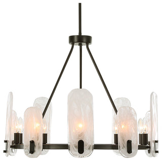 Uttermost Ellipse 10 Light Dark Bronze Chandelier