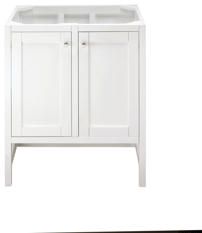 Addison 30" Vanity, With Doors, Glossy White