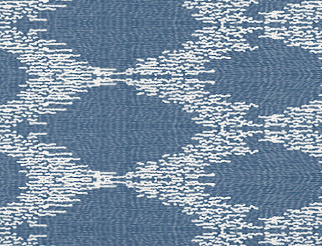 Mudcloth,Geometric Print Bath Towel,Blue, 28 x 58"