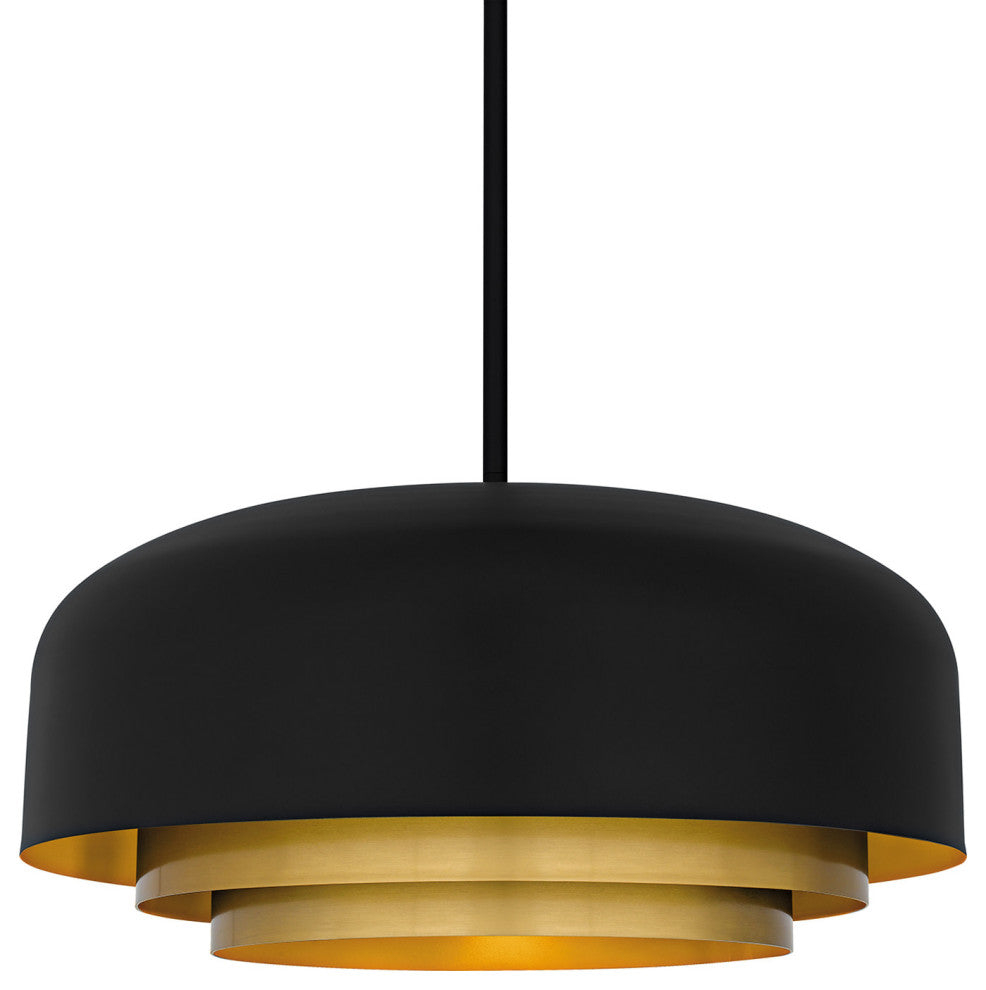 Quoizel FRK2822 Frankie 4 Light 22"W Pendant - Matte Black