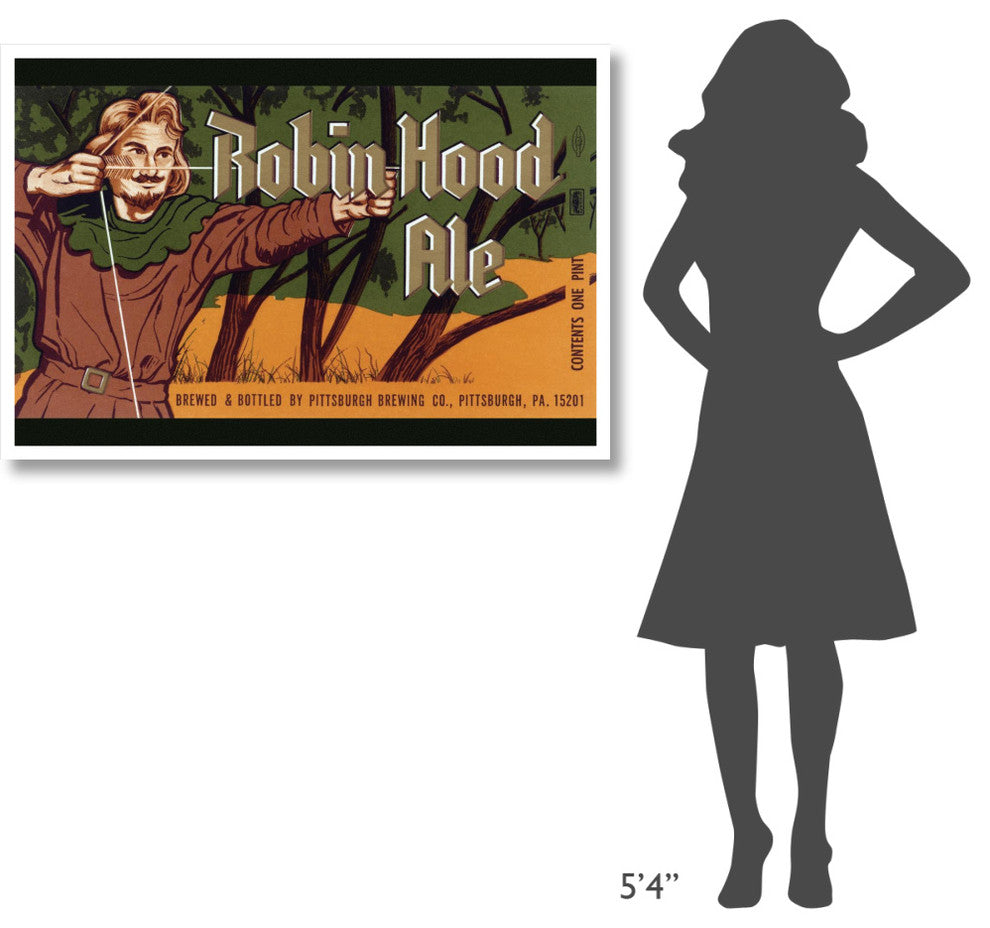 "Robin Hood Ale" Digital Paper Print by Vintage Booze Labels, 46"x31"