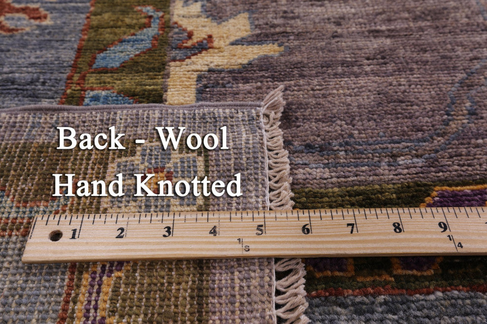 Turkish Oushak Hand-Knotted Wool Rug 9' 1" X 12' 0" - Q12400