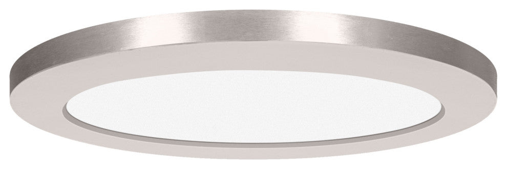 Access Lighting 20830LEDD ModPLUS 7"W LED Flush Mount Drum - Brushed Steel /