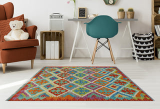 Flatweave Marlie Red/Ivory Rug, 3'3x4'10