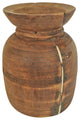 Consigned Old India Wood Pot 14