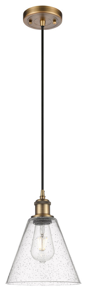 Innovations 516-1P-BB-GBC-84 1-Light Mini Pendant, Brushed Brass