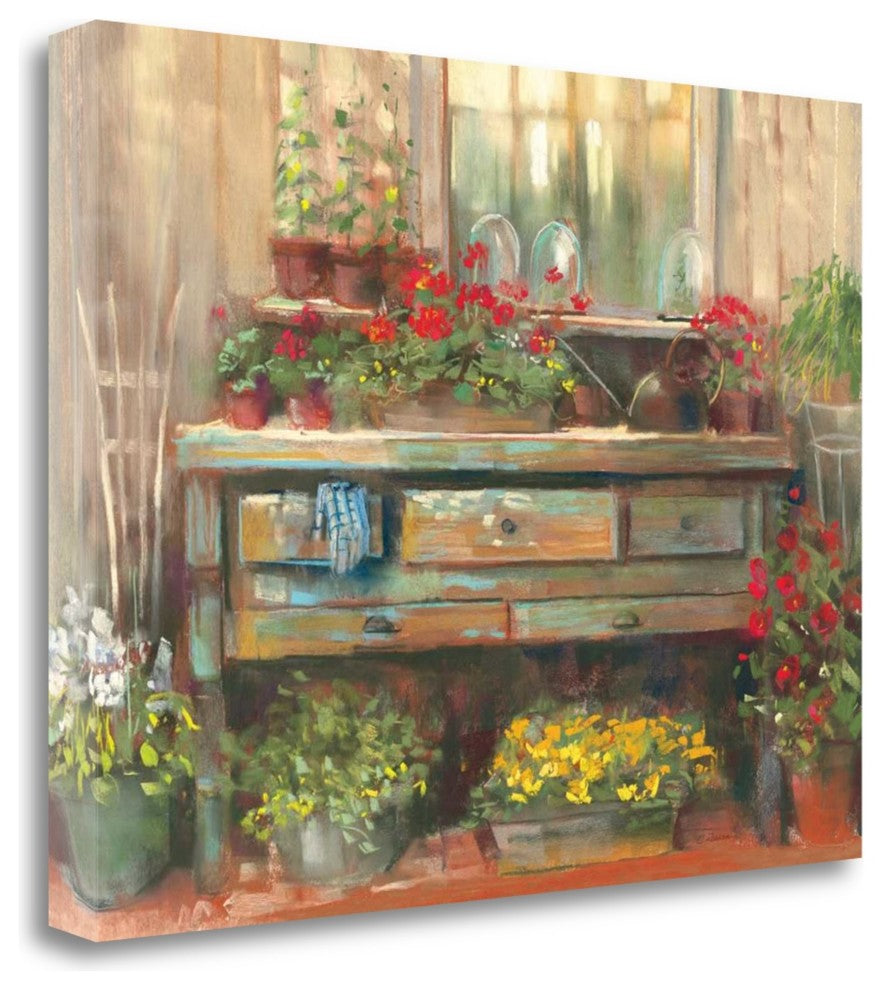 "Gardners Table" By Carol Rowan, Giclee Print on Gallery Wrap Canvas