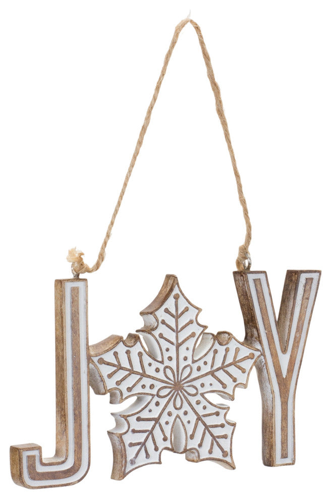Joy Noel Snowflake Ornament, 12-Piece Set