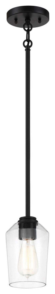 Shayna Mini Pendant 1  Light  Flat Black