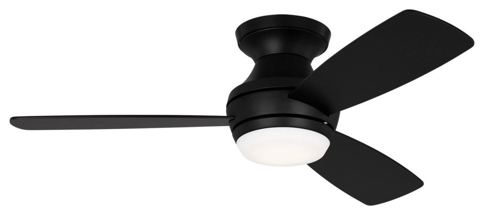 Ikon Hugger LED 44" Ceiling Fan, Midnight Black