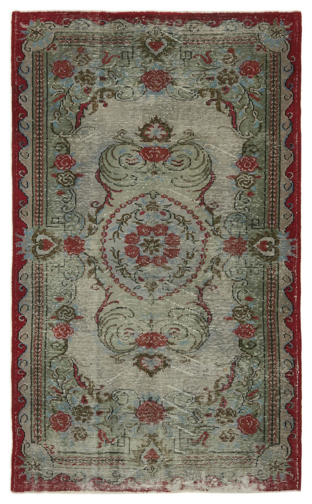 Rug N Carpet - Handmade Anatolian 5' 8'' x 9' 5'' Rustic Overdyed Rug