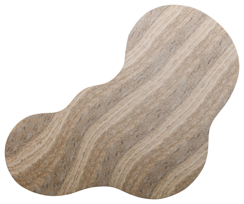 Slab Faux Travertine Coffee Table