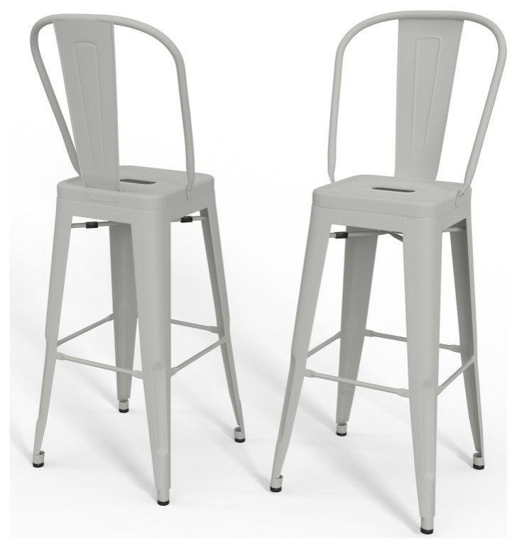 Fletcher 30 inch Metal Bar Stool (Set of 2)