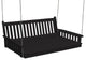 Traditonal English Swingbed, Black, 75 Inch
