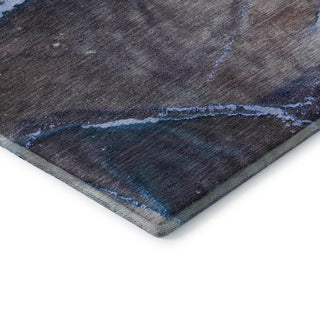 Premium Machine Washable Mayfield AMF525 Navy 2'3" x 7'6" Runner Rug