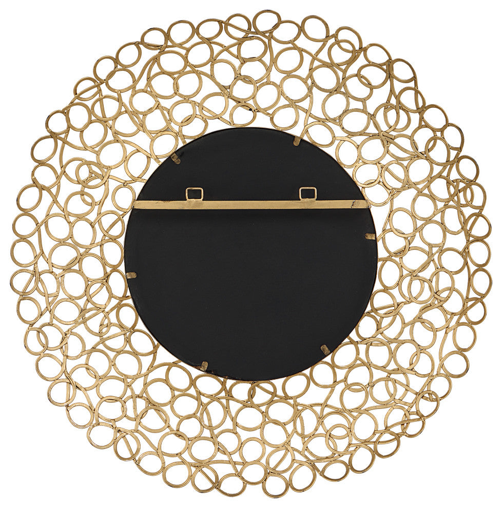 Uttermost UT-9850 Mirror from the Swirl collection, Gold Leaf