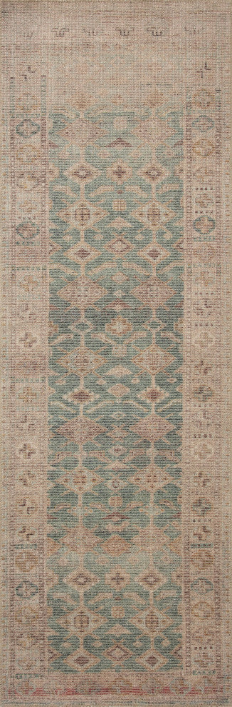 Angela Rose x Loloi Aubrey Aqua / Sand 2''-0" x 5''-0" Accent Rug