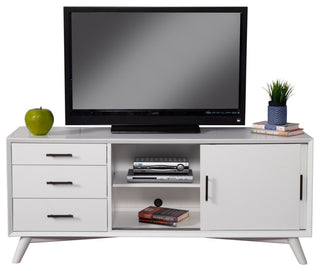 Flynn Large TV Console, White