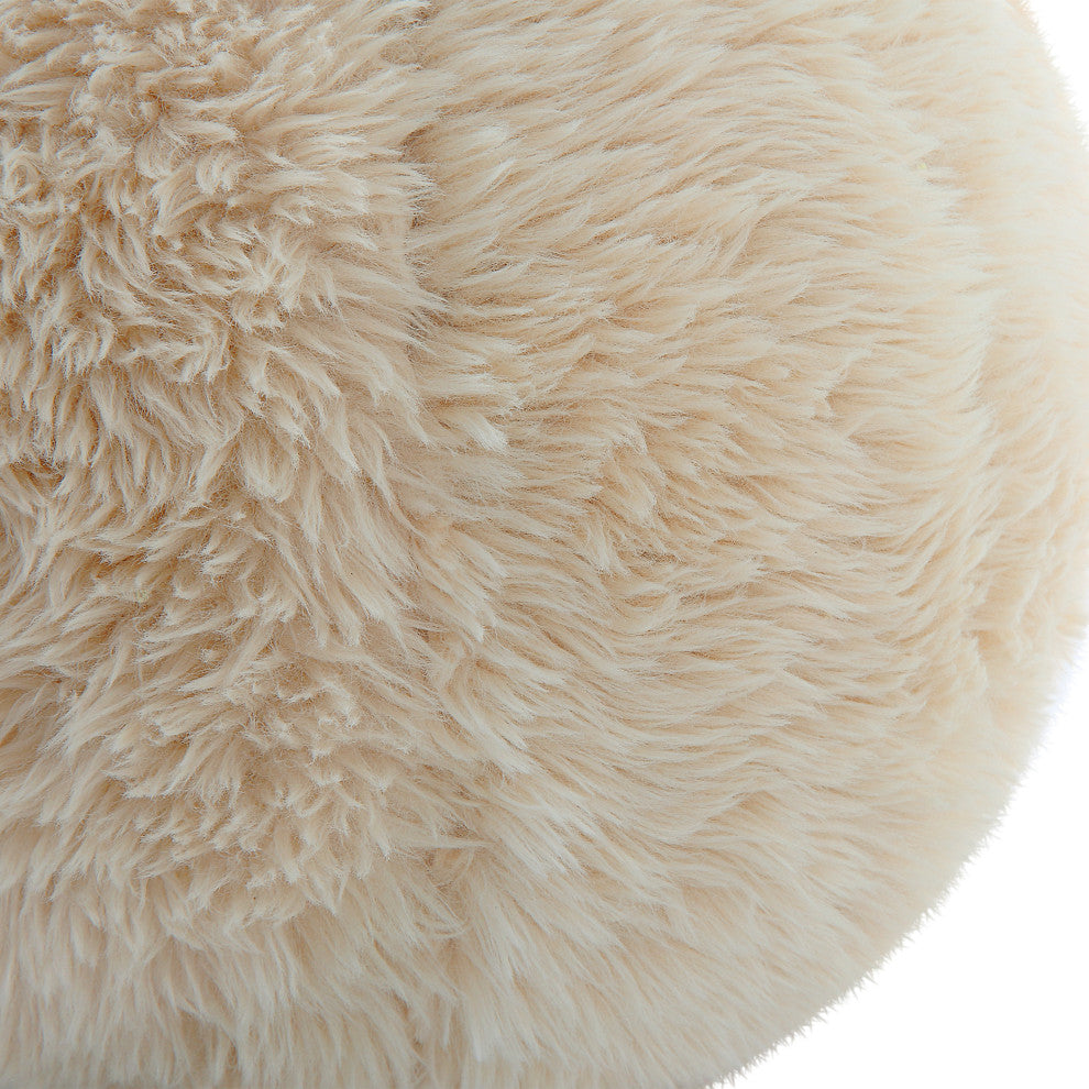 Abide Ball Sheepskin Pillows, Set/2"