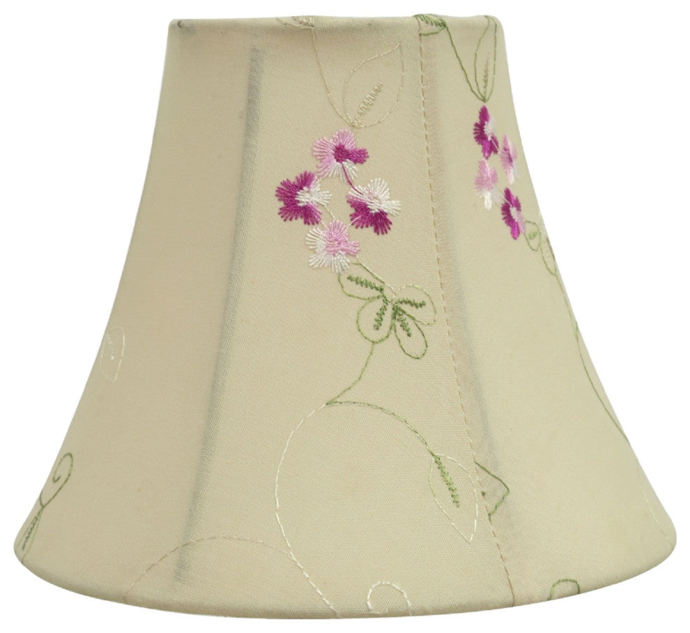 30055-5 Small Bell  Chandelier Clip On Lamp Shade Apricot 3"x6"x5"