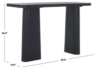 Safavieh Couture Martinelli Wood Console Table, Black