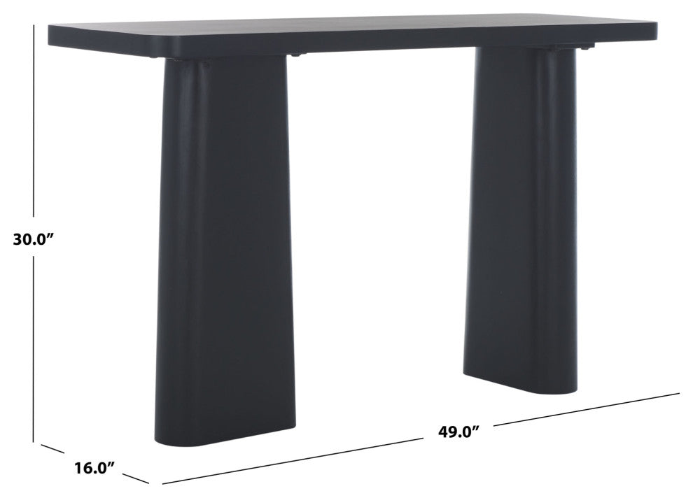 Safavieh Couture Martinelli Wood Console Table, Black