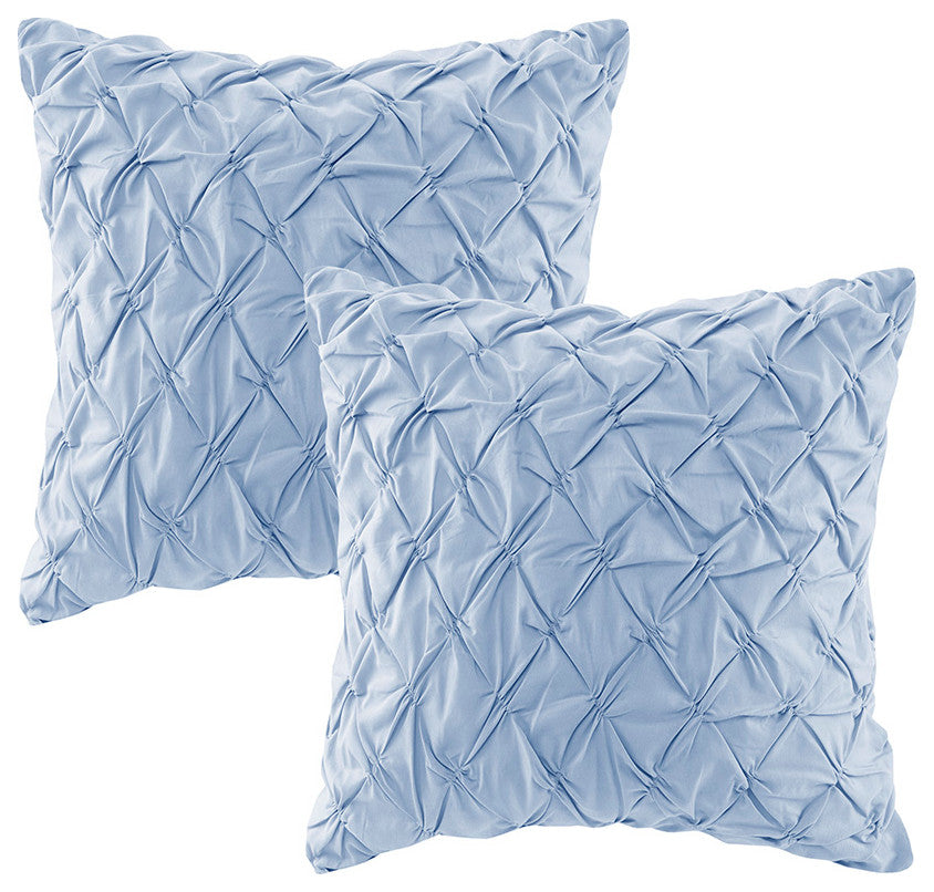 Madison Park Cassandra Shabby Chic Floral Cotton Comforter Set, Blue