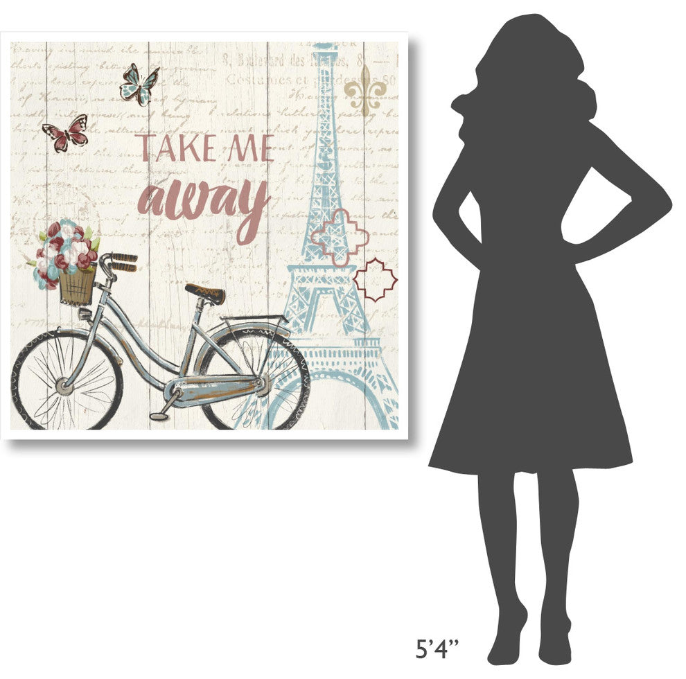 "Paris Tour III" Digital Paper Print by Janelle Penner, 42"x42"