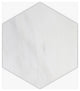 Bianco Dolomiti Honed 10" Hexagon Marble Mosaic
