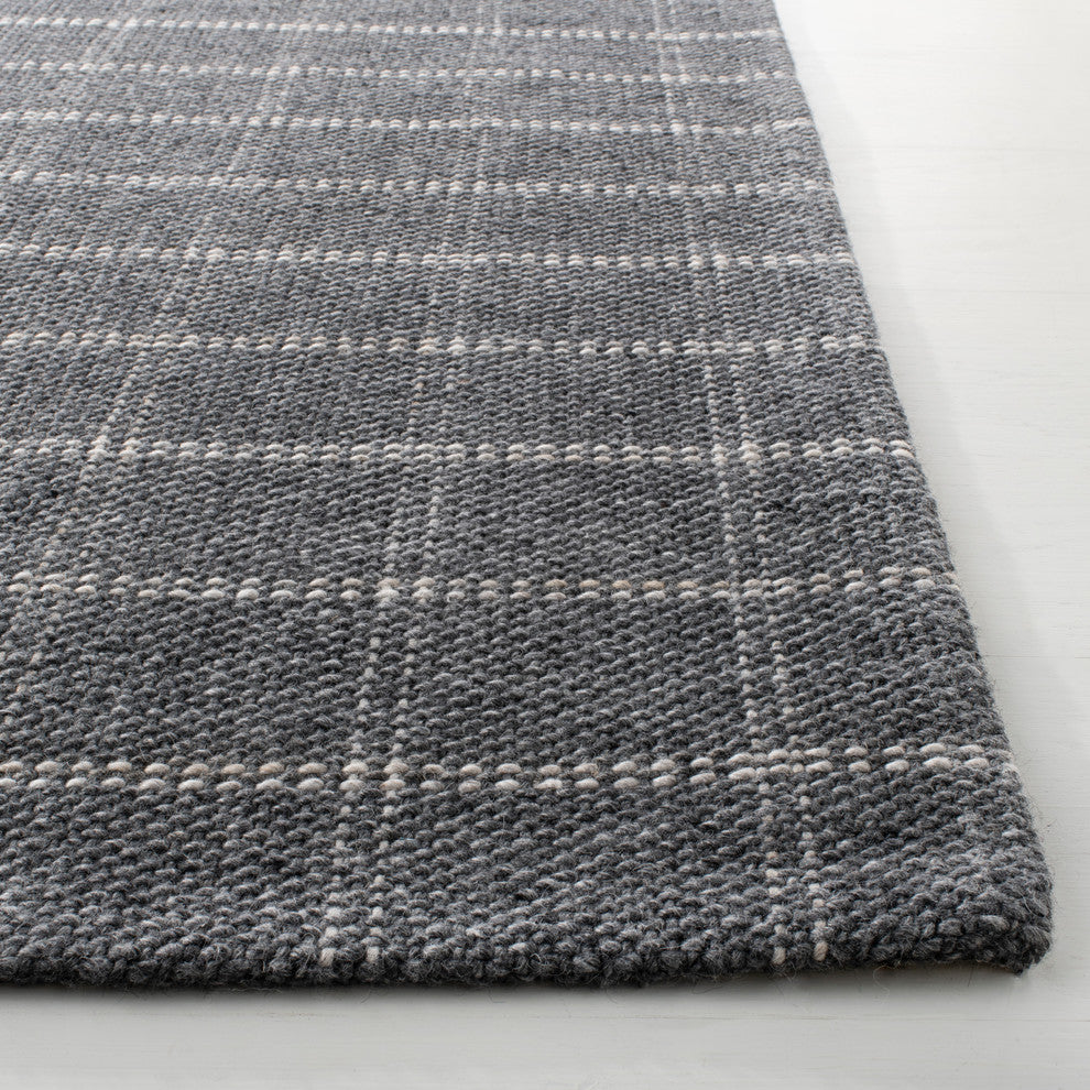 Lauren Ralph Lauren Tamworth Check Rug, LRL6450, Charcoal, 5'x8'