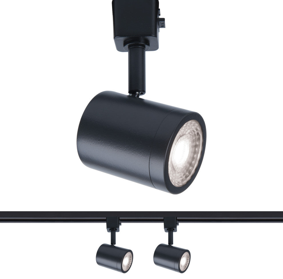 Charge LED Line Voltage Track Head, Black