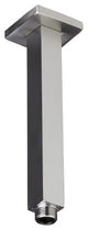 Ceiling Mount Square Shower Arm With Flange Cover by SereneDrains, Brushed Satin, 6"