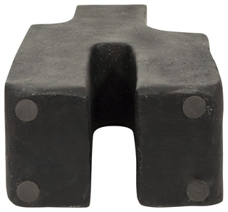 Ecomix, 21"H Abstract Vase, Black