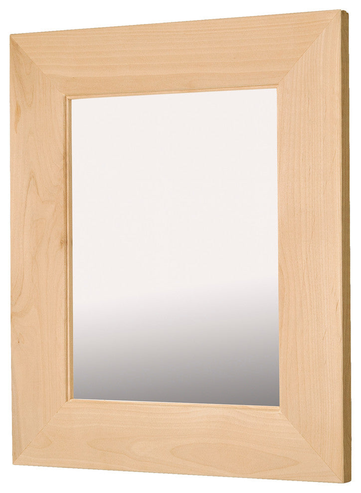 14"x18" Fox Hollow Furnishings Mirrored Medicine Cabinet, Unfinished Flat
