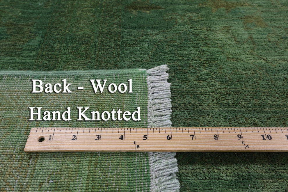Full Pile Overdyed Hand Knotted Wool Rug 8' 10" X 11' 5" - HR9659