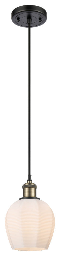 Innovations 516-1P-BAB-G461-6 1 Light Mini Pendant, Black Antique Brass