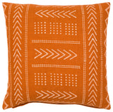 Surya Malian Brick Red Pillow Shell With Polyester Insert 22"H X 22"W