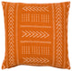 Surya Malian Brick Red Pillow Shell With Polyester Insert 22"H X 22"W