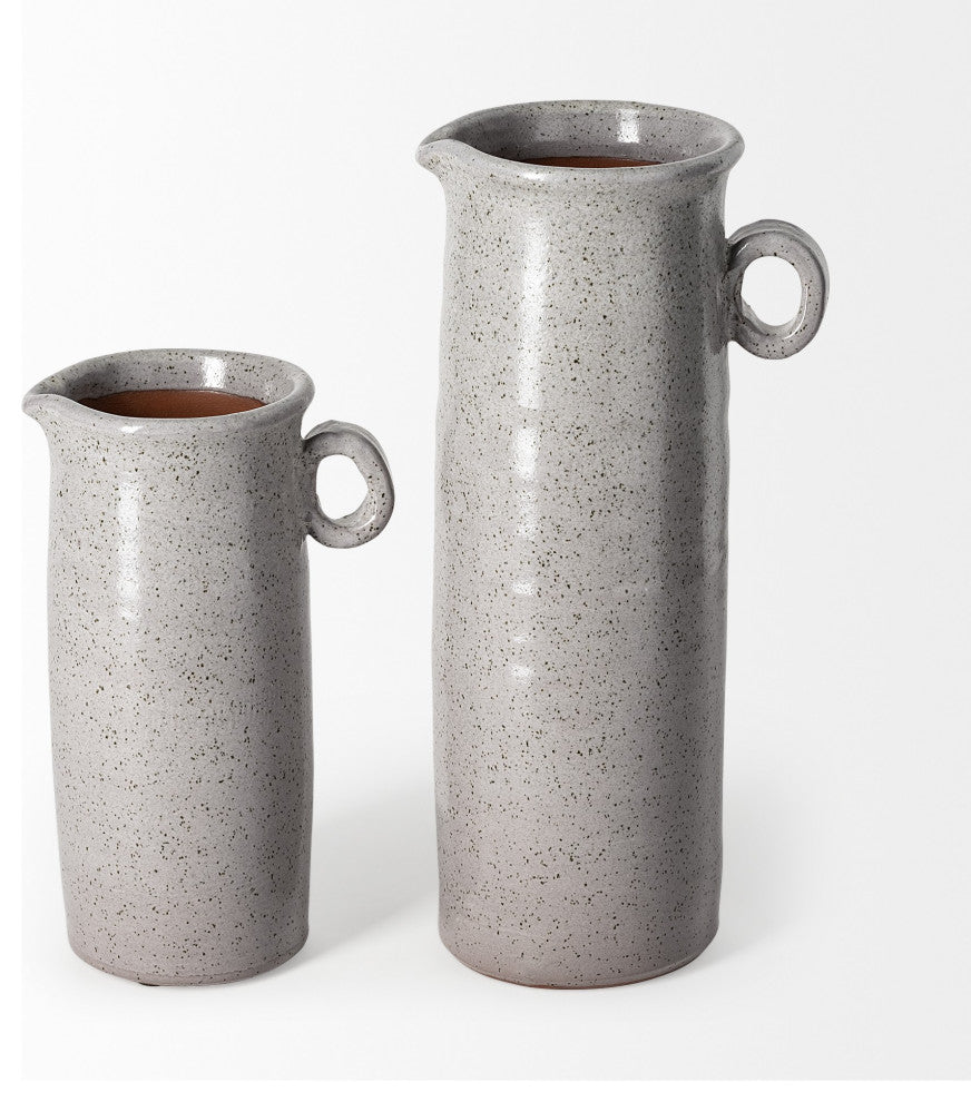 Gray Speckle Decorative Ceramic Jug