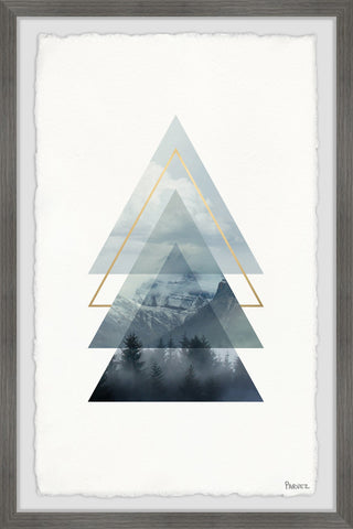 "Triangular Forest" Framed Painting Print, 16"x24"